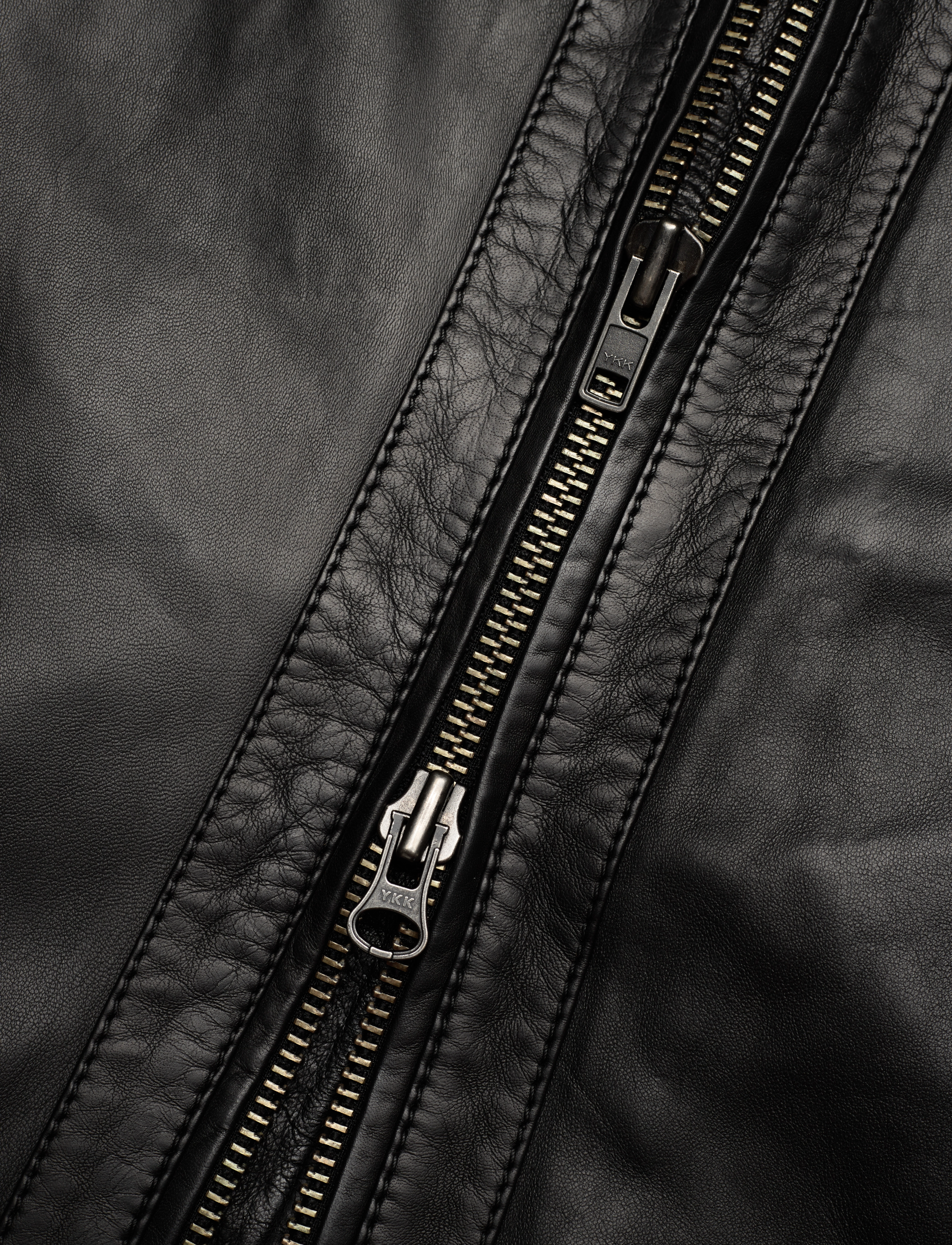 Jofama - Costner Zipped Leather Jacket - black - 5