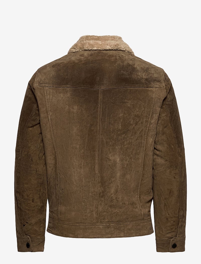 Jofama - Sam Shearling Jean Jacket - herbstjacken - olive - 1