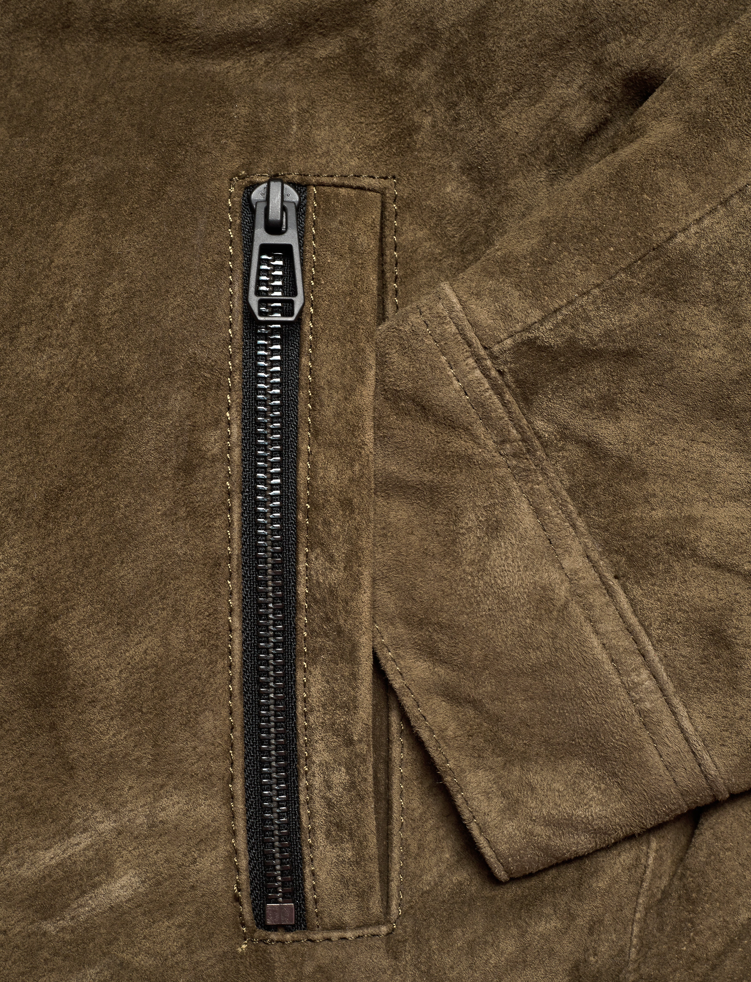 Jofama - Sam Shearling Jean Jacket - fall jackets - olive - 3