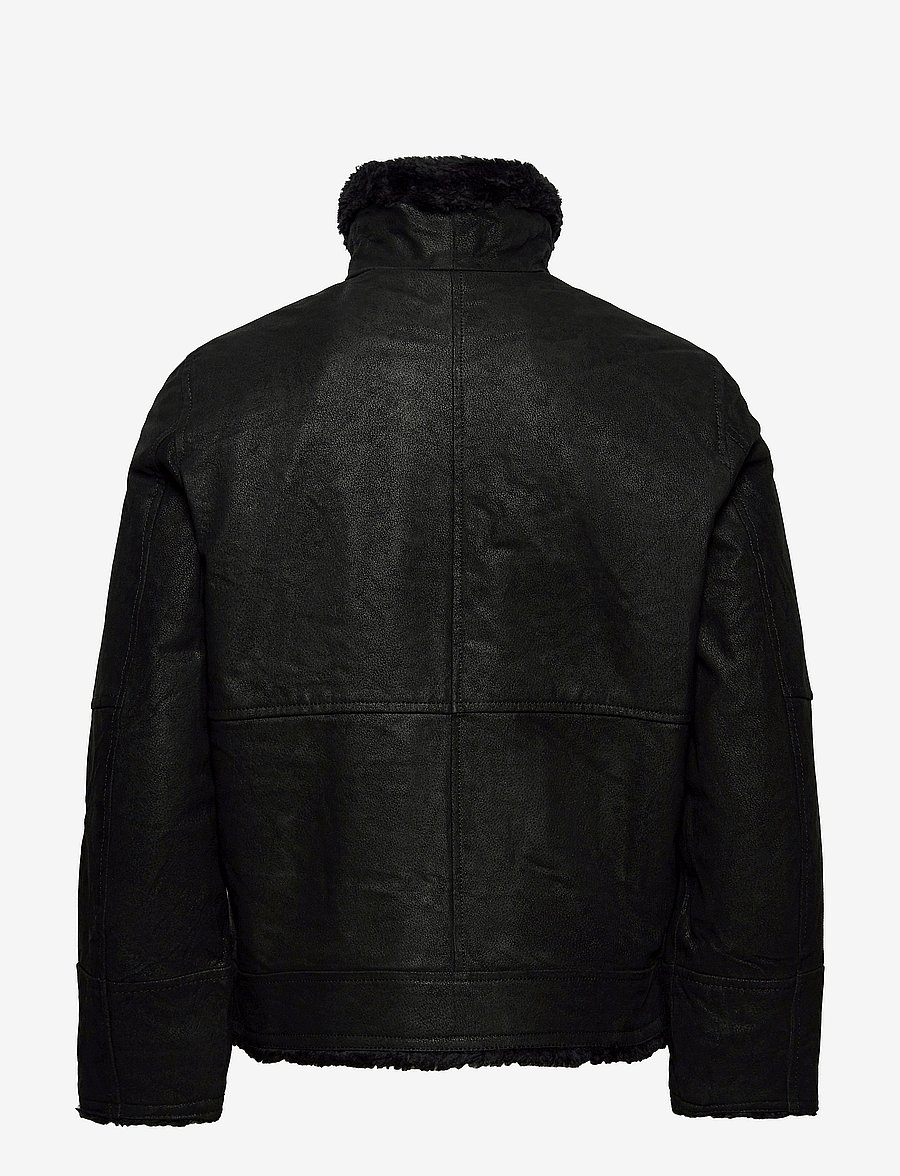 Jofama - Fred Aviator Jacket - kevadjoped - black - 1