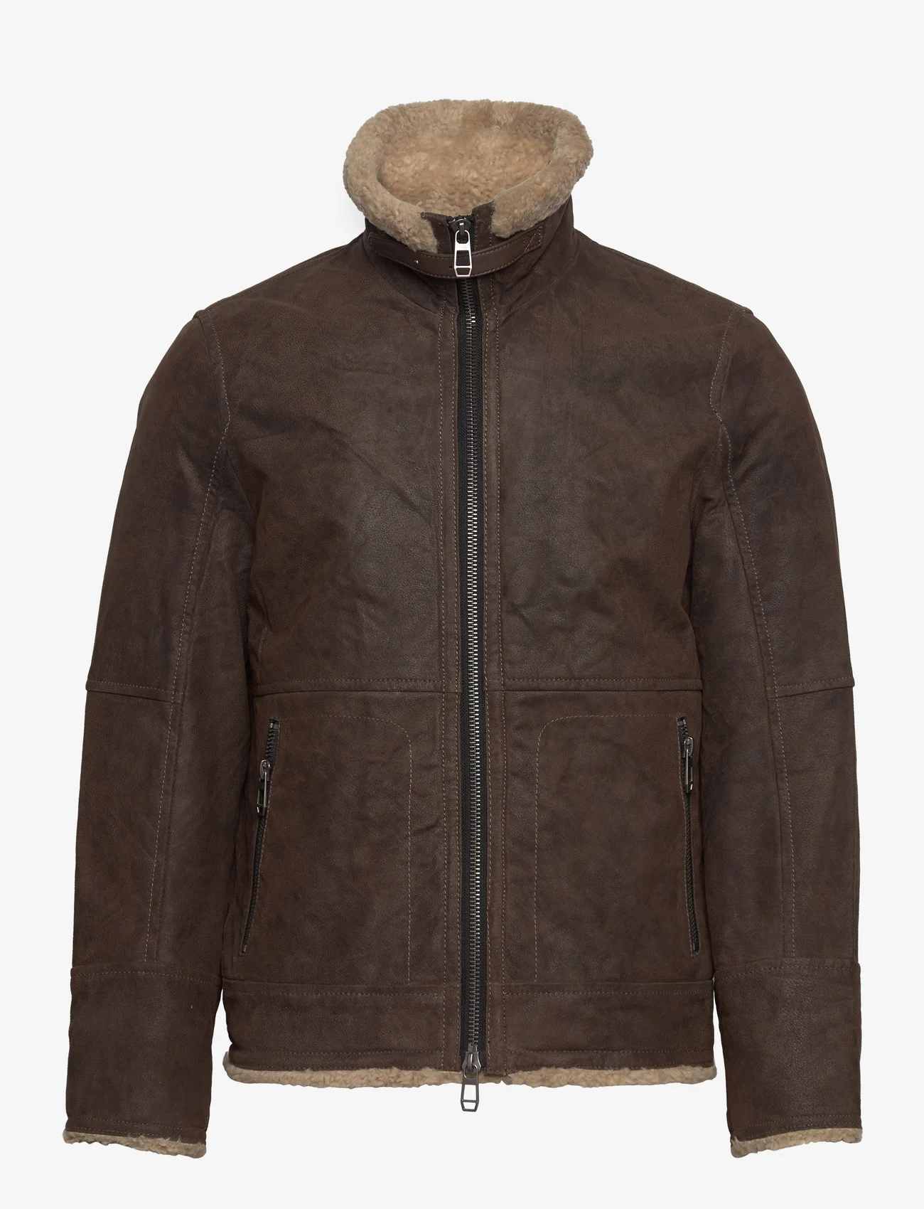 Jofama - Fred Aviator Jacket - spring jackets - coffee - 0