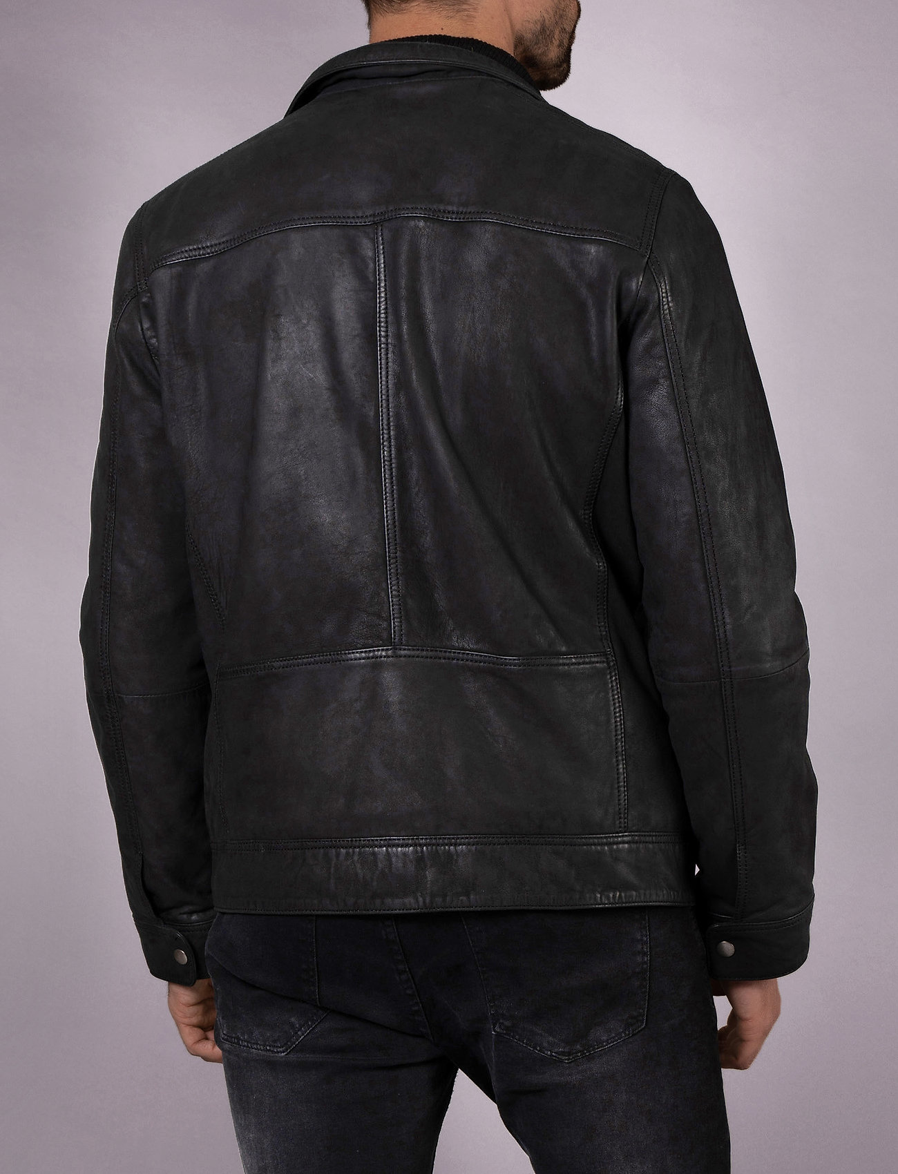 Jofama - Key Nubuck Flight Jacket - black - 4