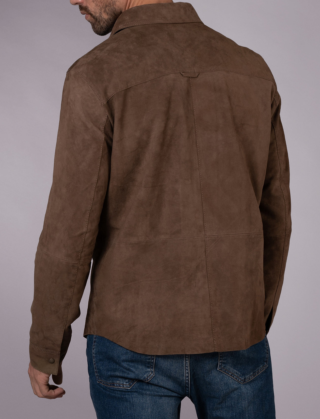 Jofama - Leo Suede Shirt - tobacco - 4