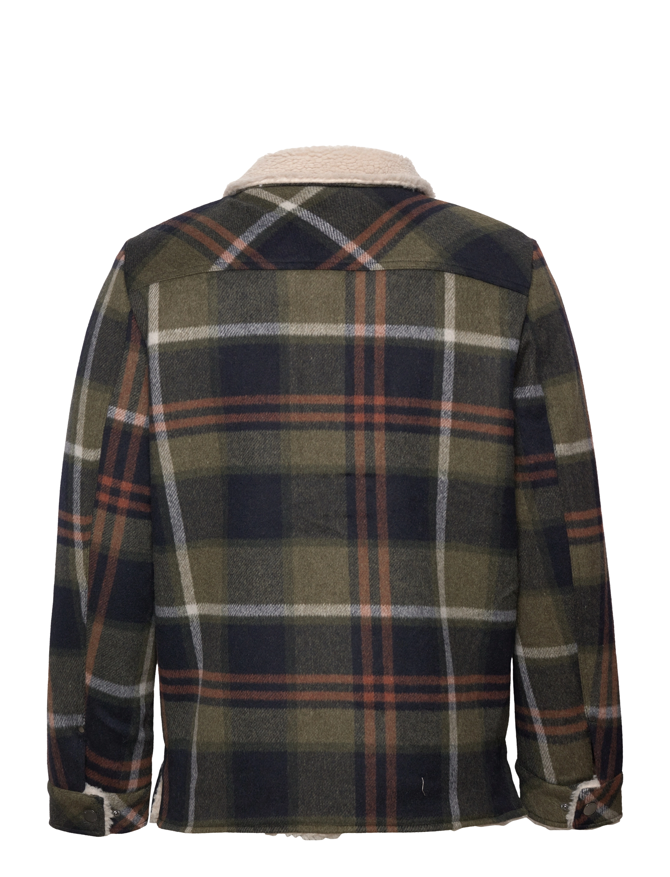 Jofama - Harvey Wool Trucker Jacket - jacken & mäntel - black/green - 1