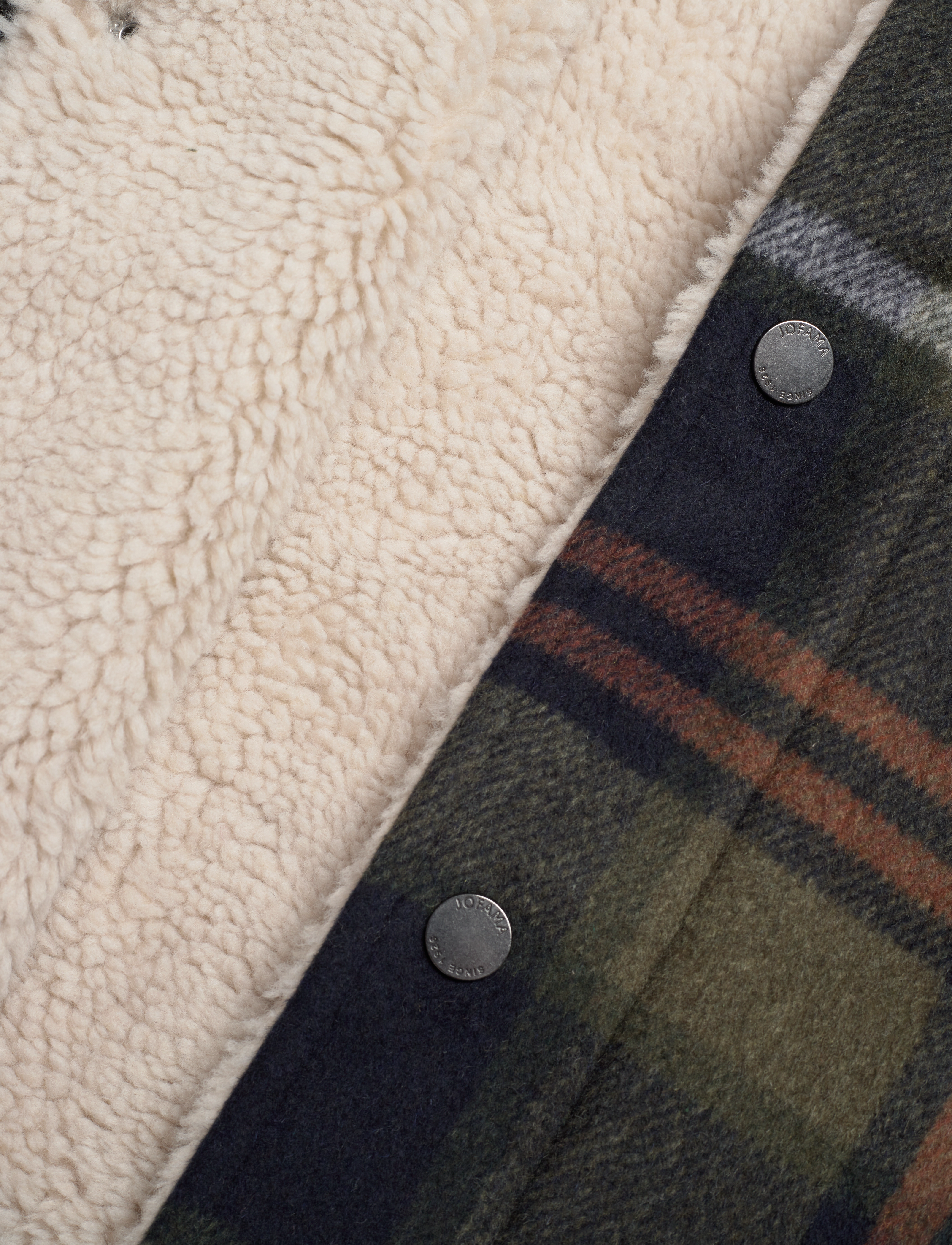 Jofama - Harvey Wool Trucker Jacket - jacken & mäntel - black/green - 4
