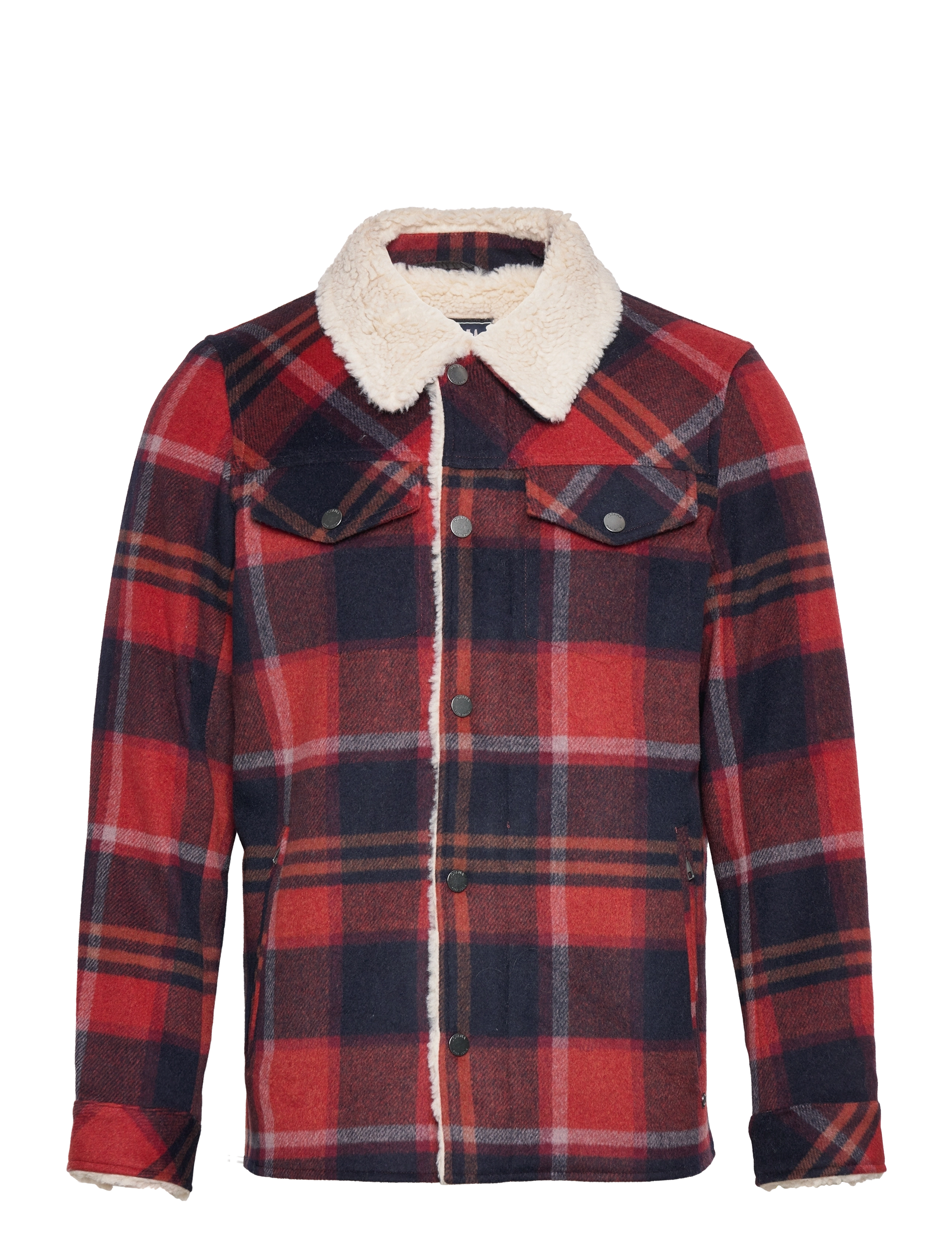 Jofama - Harvey Wool Trucker Jacket - efterårsjakker - cayenne - 0