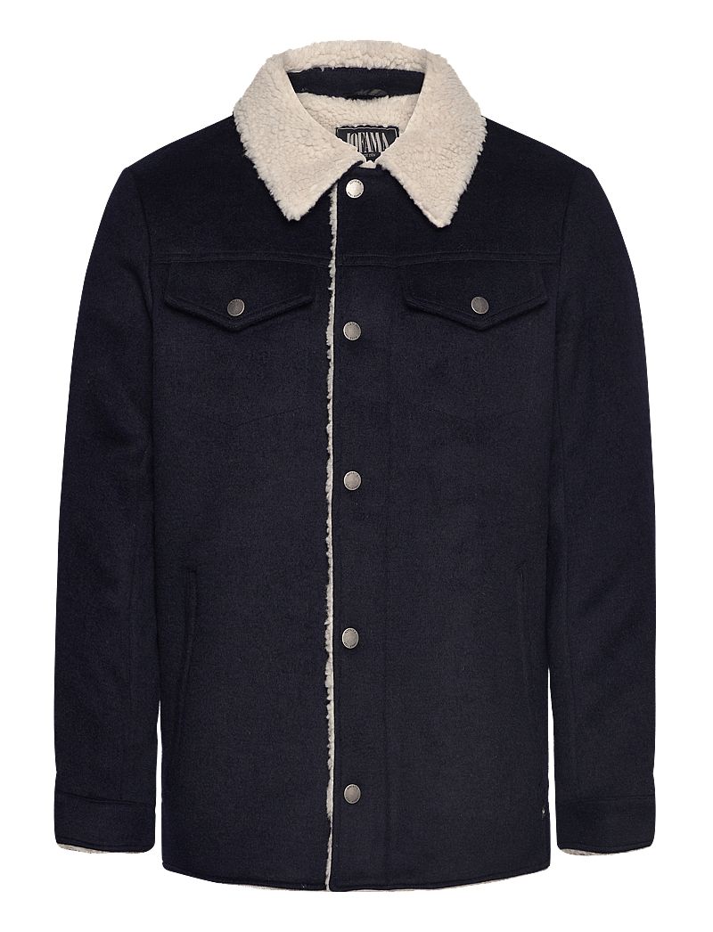 Jofama - Harvey Wool Trucker Jacket - vinterjakker - navy - 0