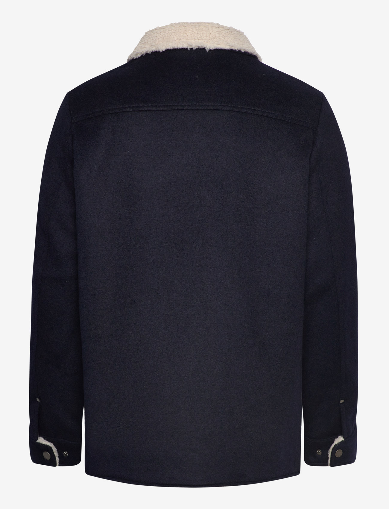 Jofama - Harvey Wool Trucker Jacket - efterårsjakker - navy - 1