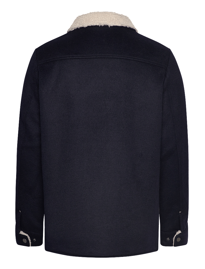 Jofama - Harvey Wool Trucker Jacket - vinterjakker - navy - 1