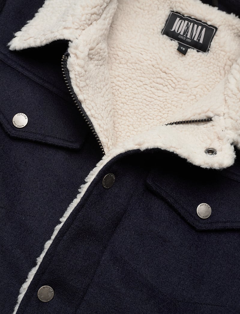 Jofama - Harvey Wool Trucker Jacket - vinterjakker - navy - 2