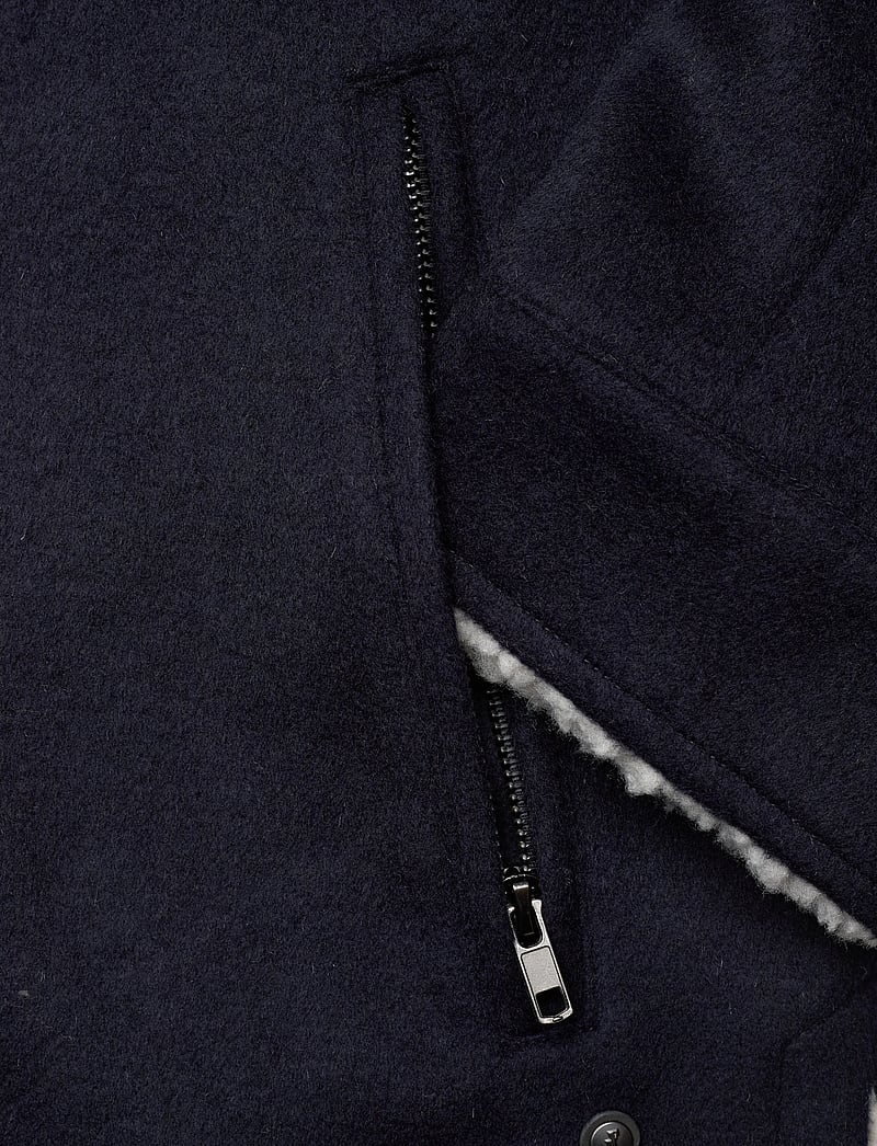 Jofama - Harvey Wool Trucker Jacket - vinterjakker - navy - 3