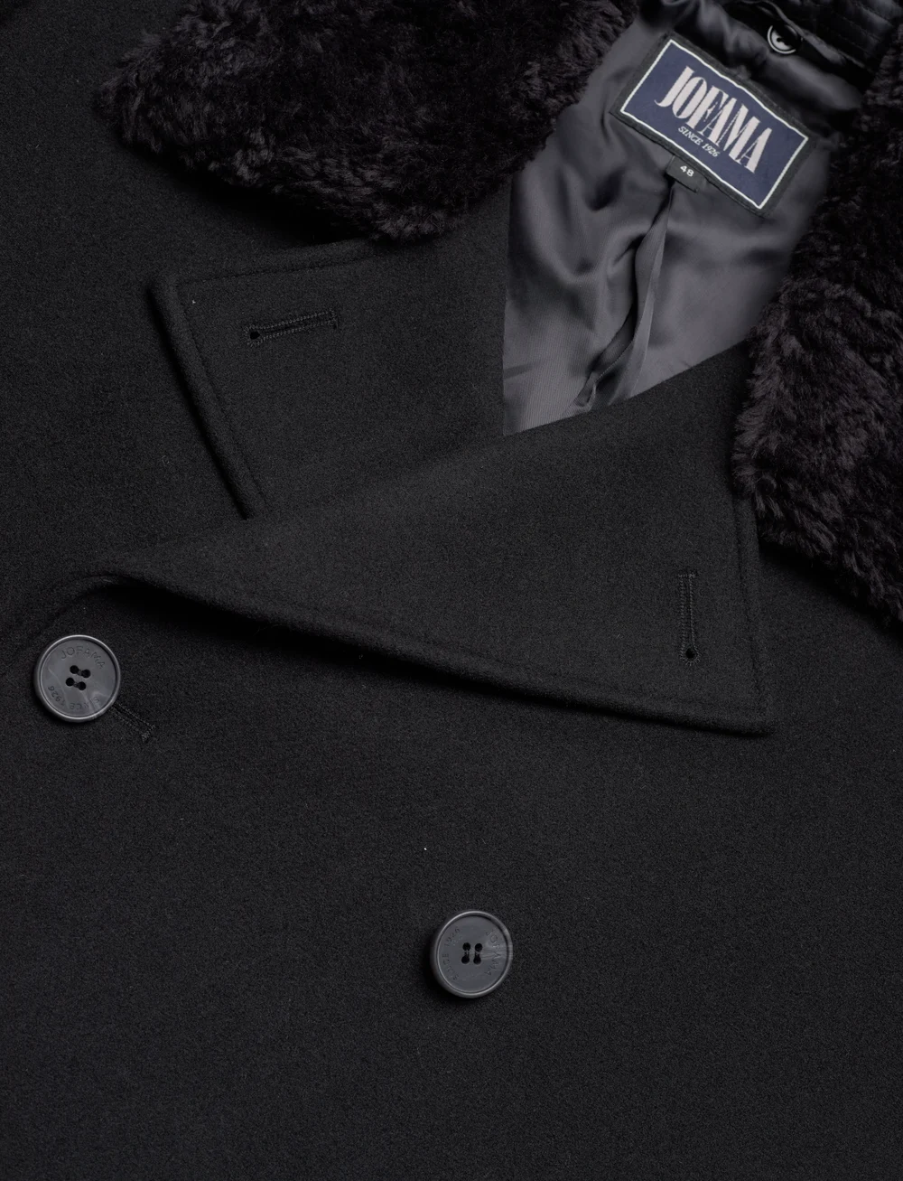 Jofama - Archie Wool Field Coat - vinterjakker - black - 2