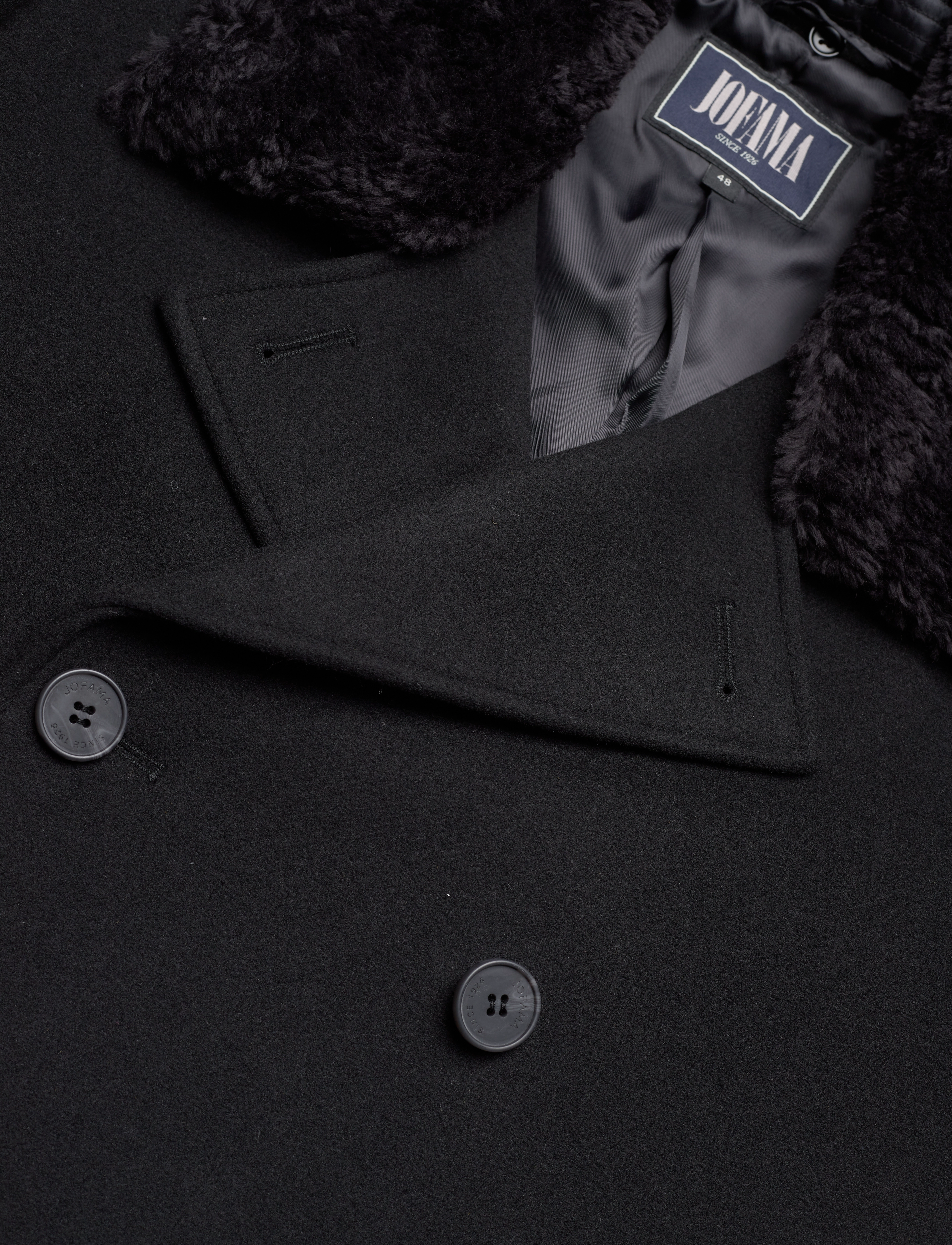 Jofama - Archie Wool Field Coat - jacken - black - 2