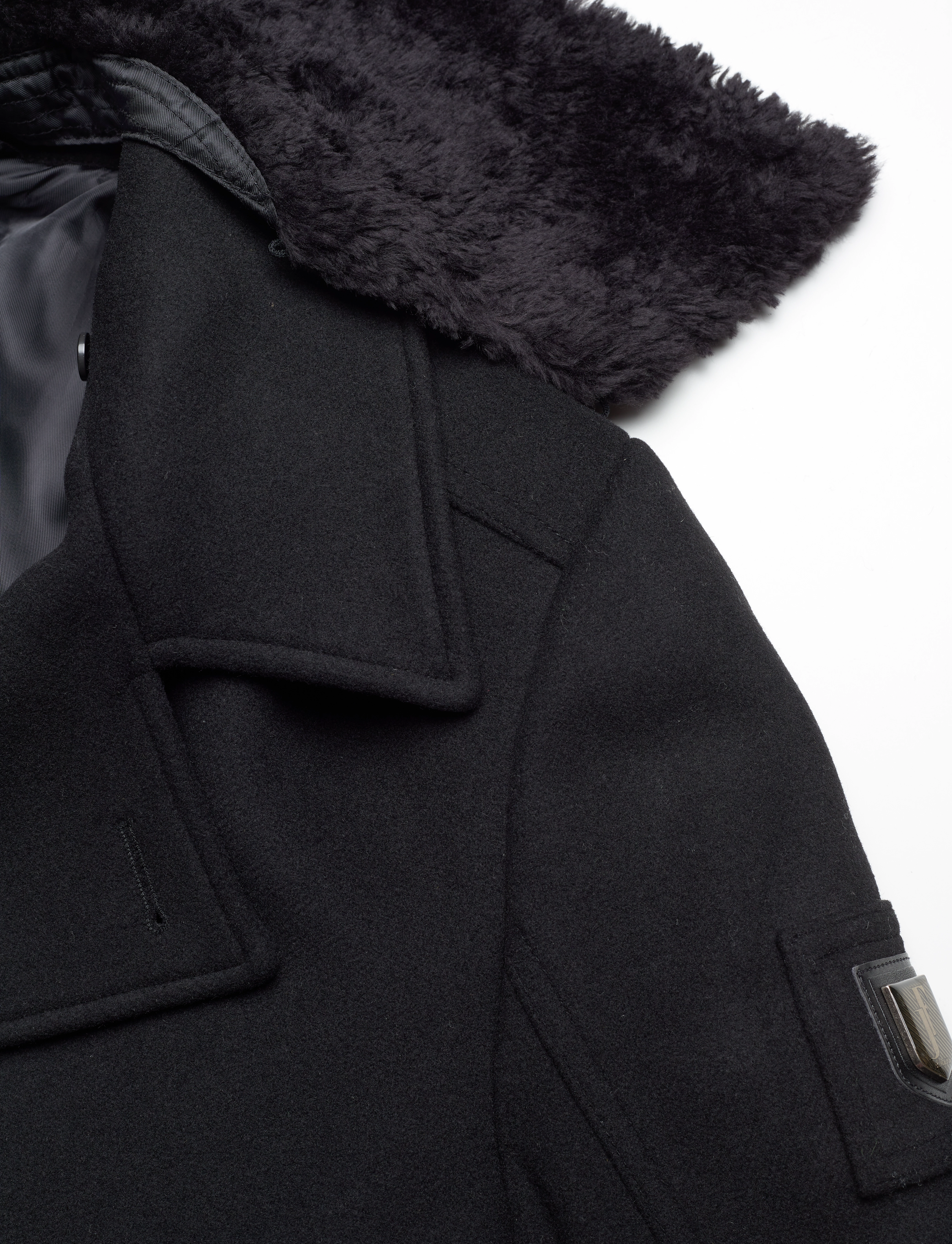 Jofama - Archie Wool Field Coat - jacken - black - 5