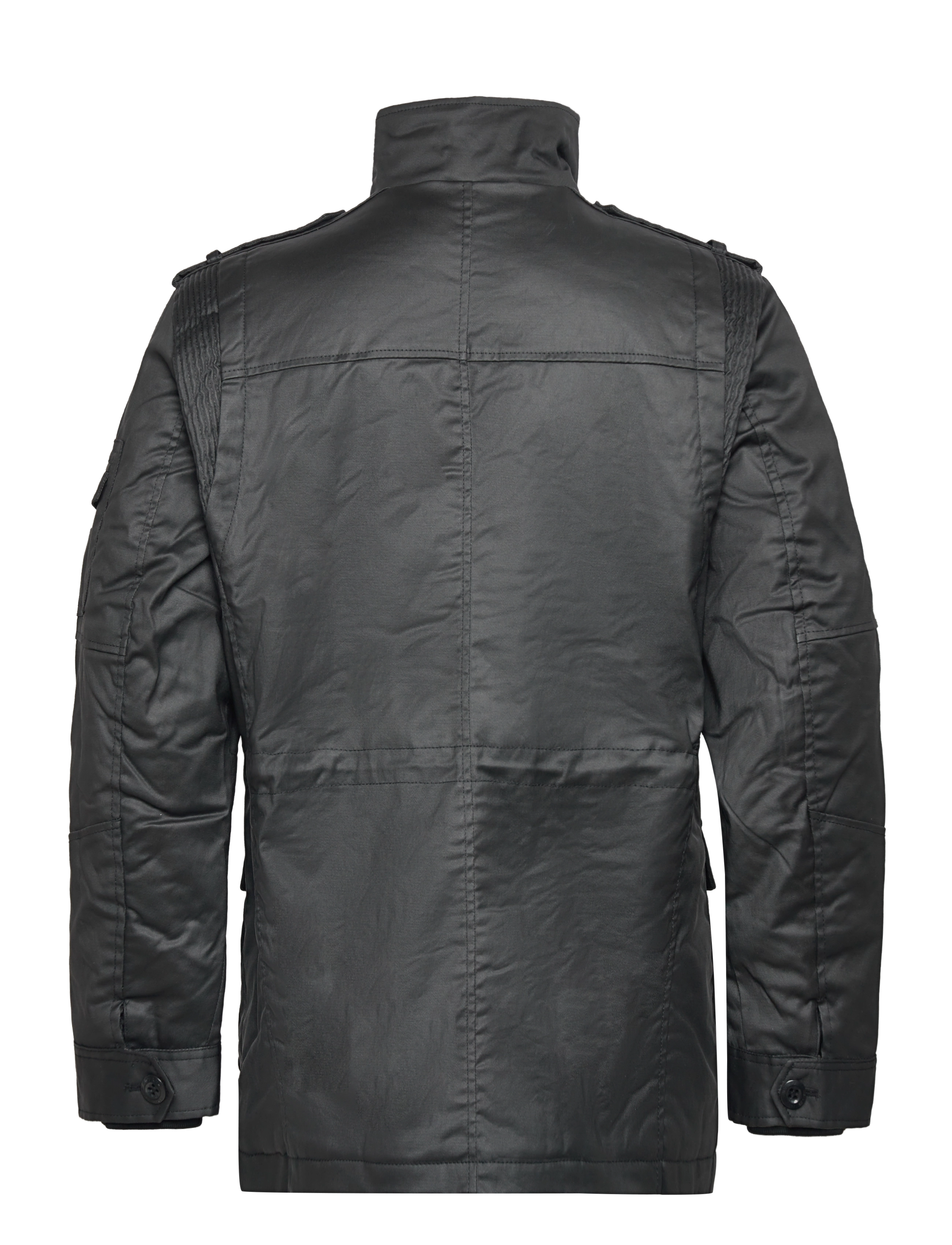 Jofama - Arthur Canvas Field Jacket - forårsjakker - black - 1