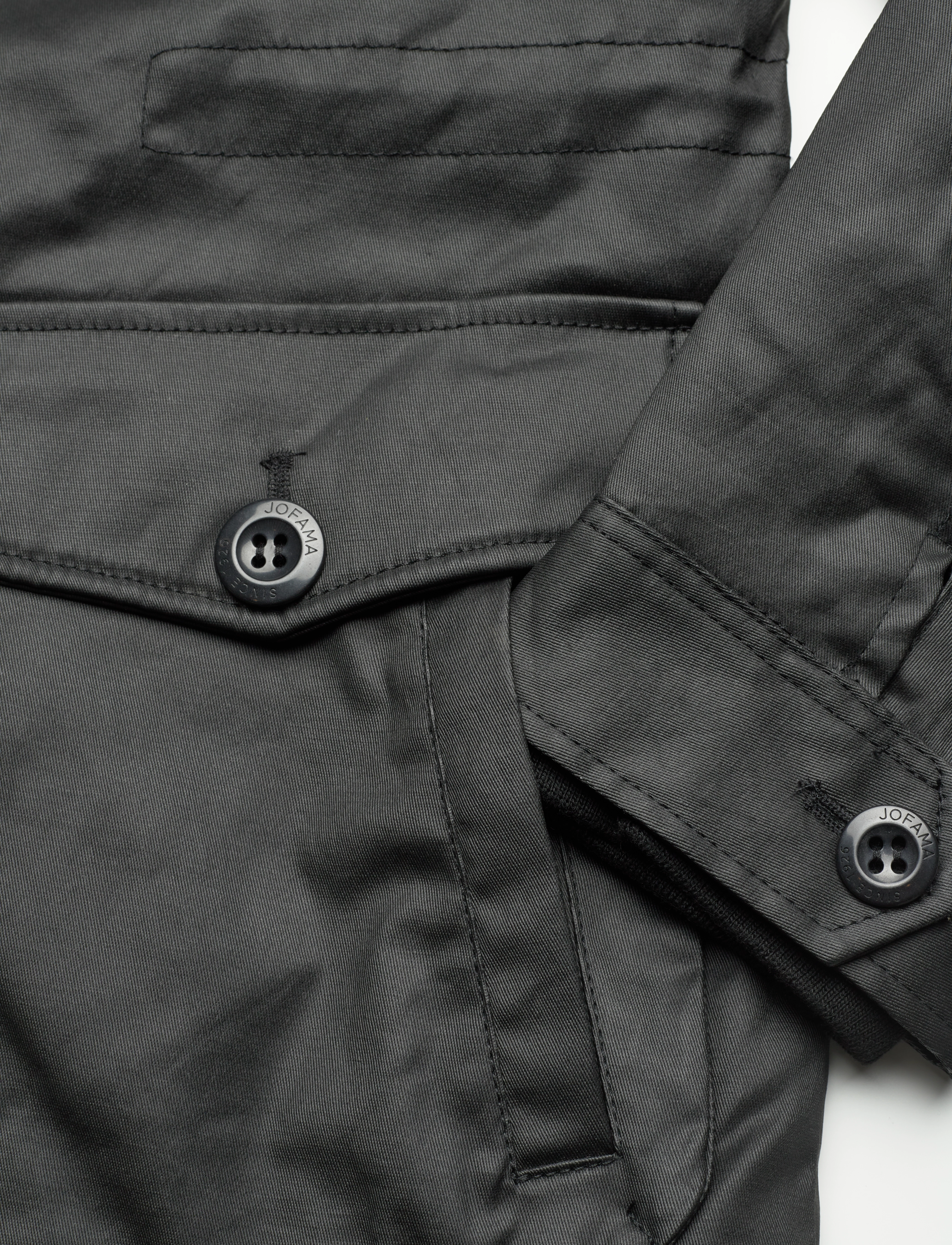 Jofama - Arthur Canvas Field Jacket - forårsjakker - black - 3