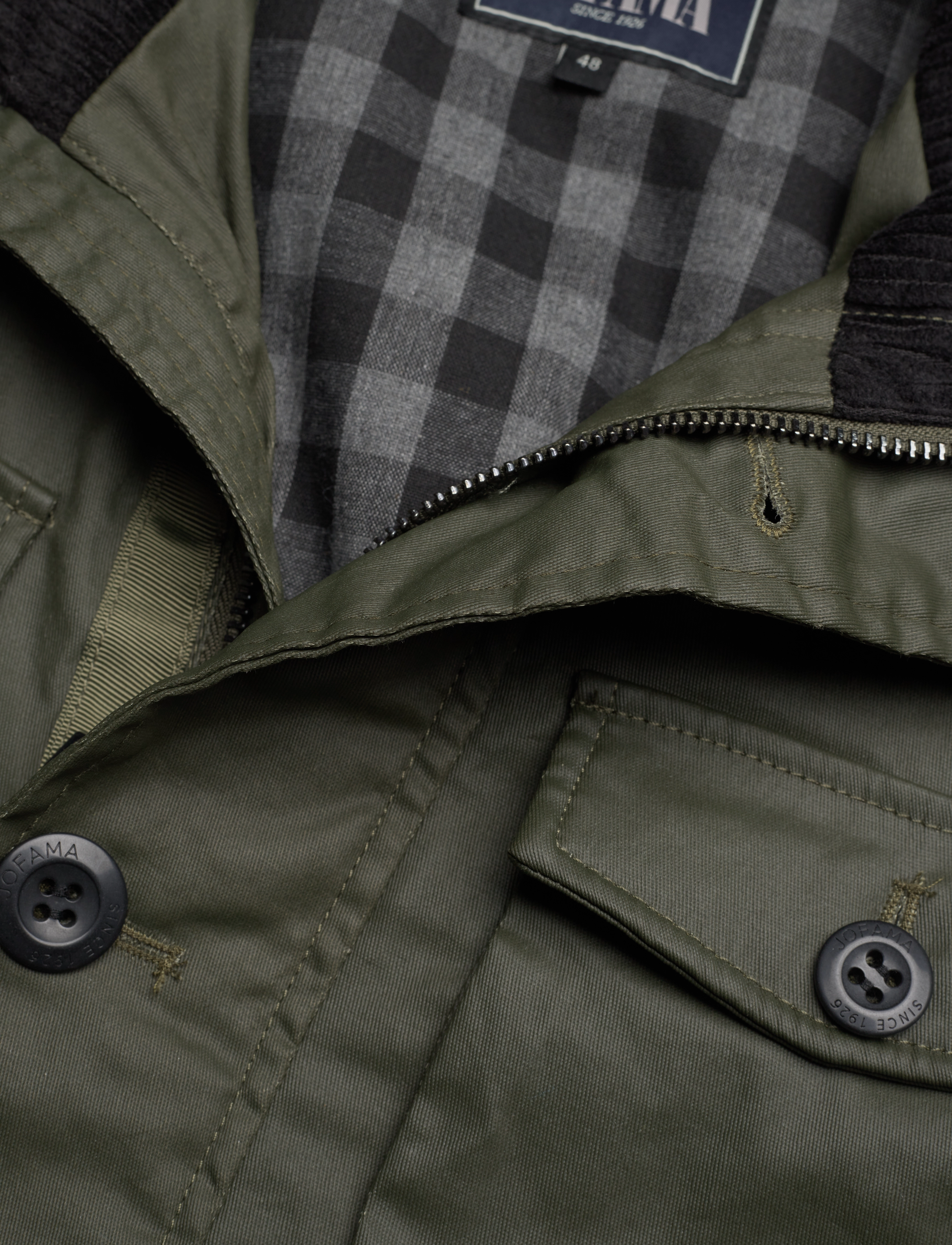 Jofama - Arthur Canvas Field Jacket - vårjackor - olive - 2