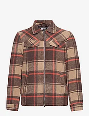 Jofama - Paul Checked Shirt - mænd - brown - 0
