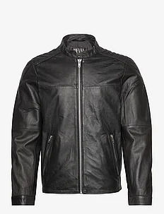 Adam Zipped Leather Jacket, Jofama