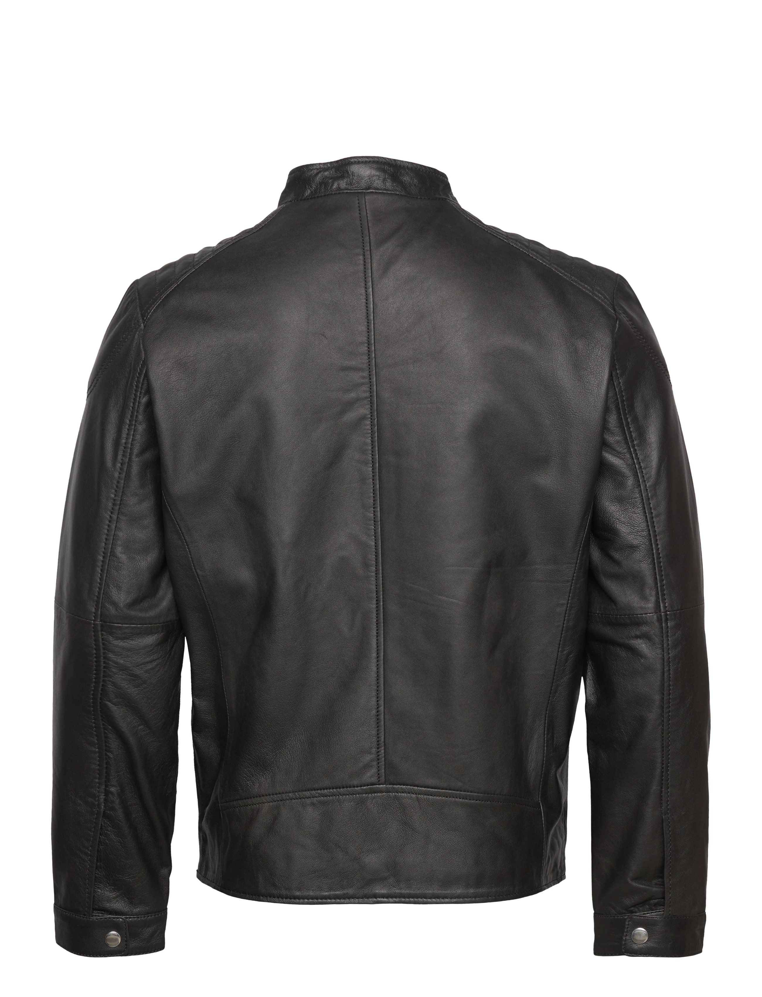 Jofama - Adam Zipped Leather Jacket - black - 2