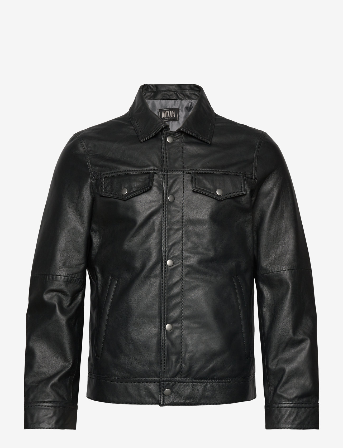 Jofama - Walter Leather Bomber Jacket - black - 0