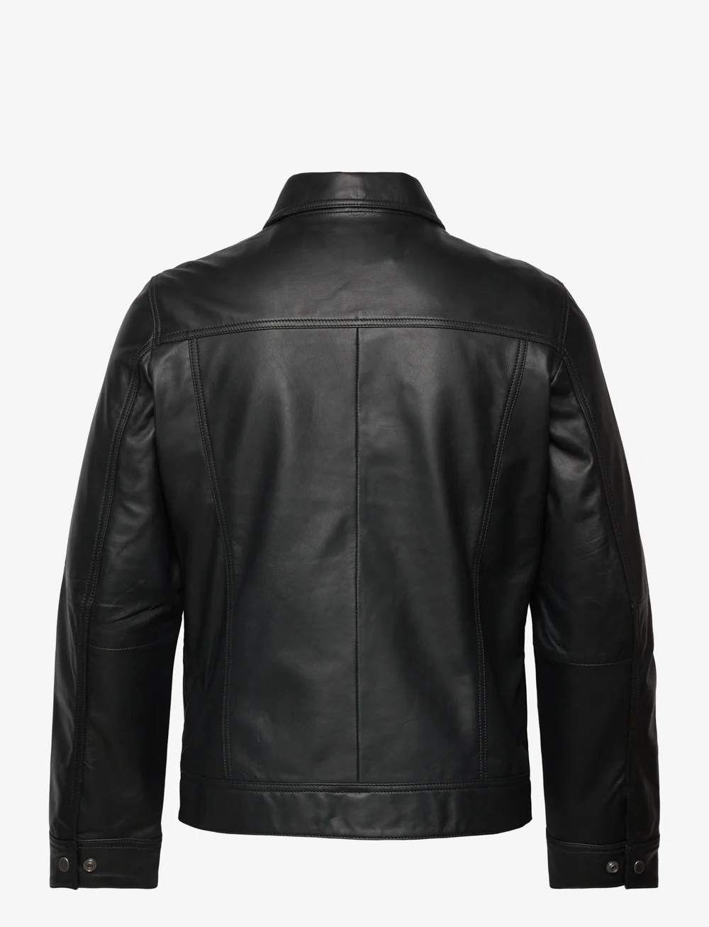 Jofama - Walter Leather Bomber Jacket - herbstjacken - black - 1