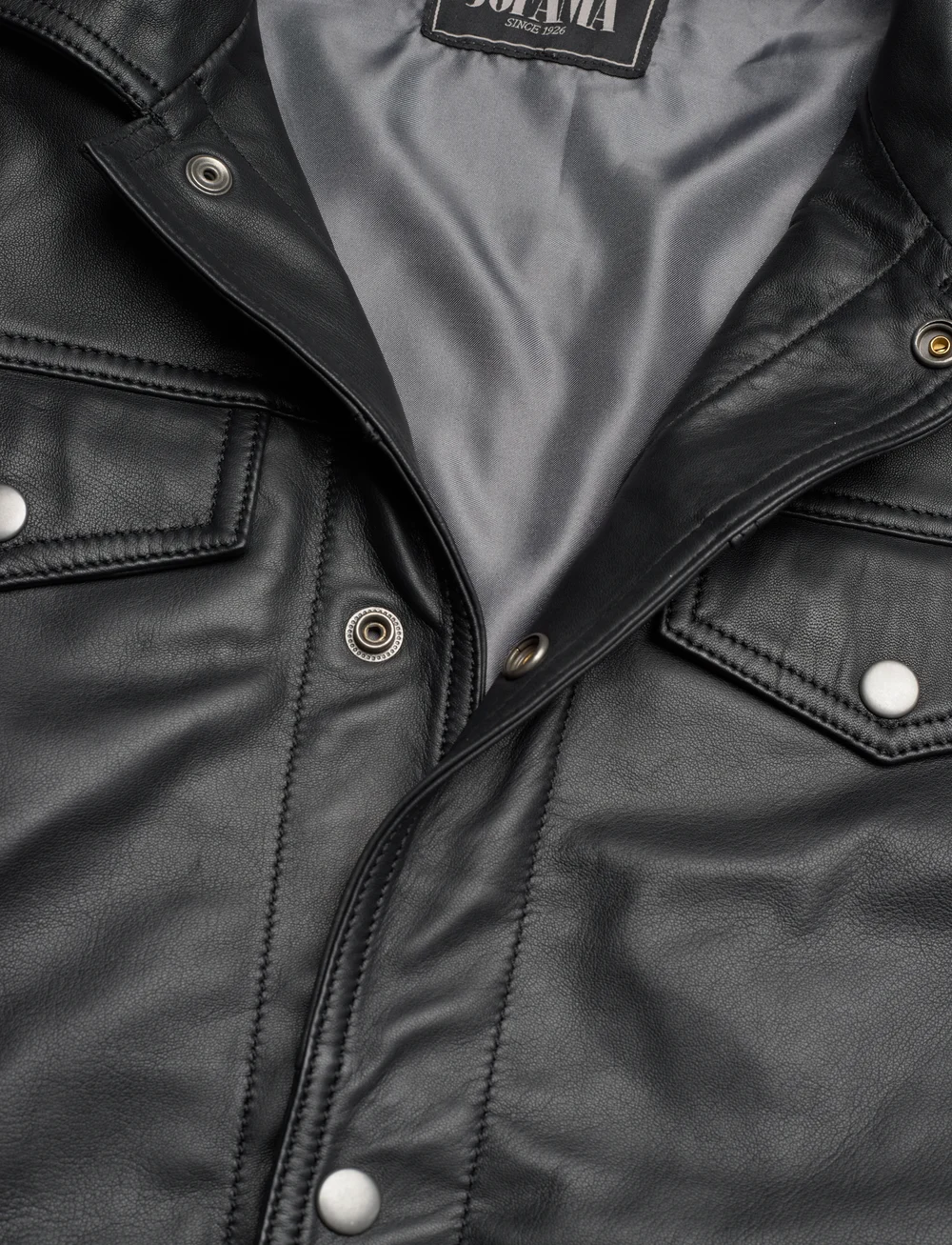 Jofama - Walter Leather Bomber Jacket - herbstjacken - black - 2