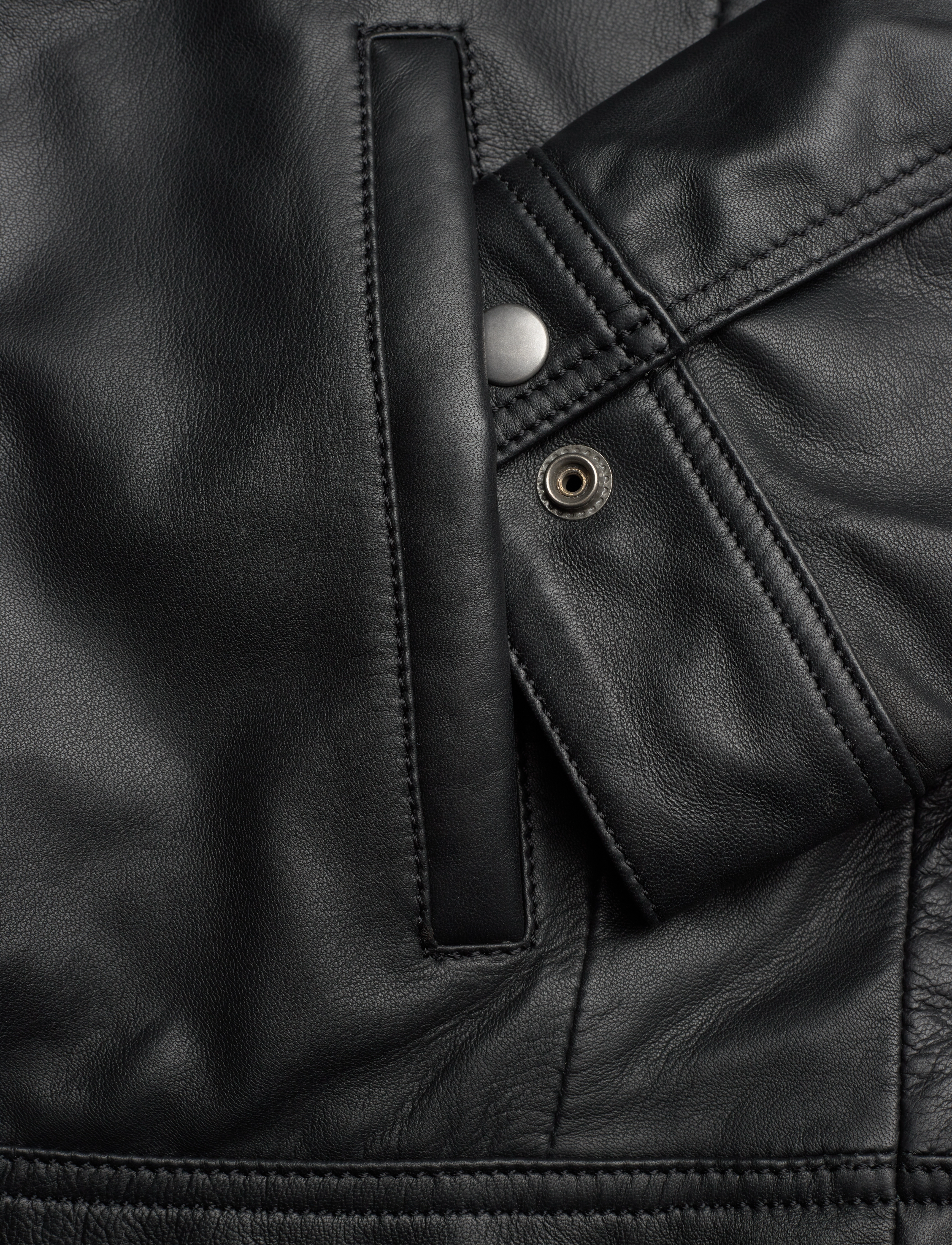 Jofama - Walter Leather Bomber Jacket - black - 3
