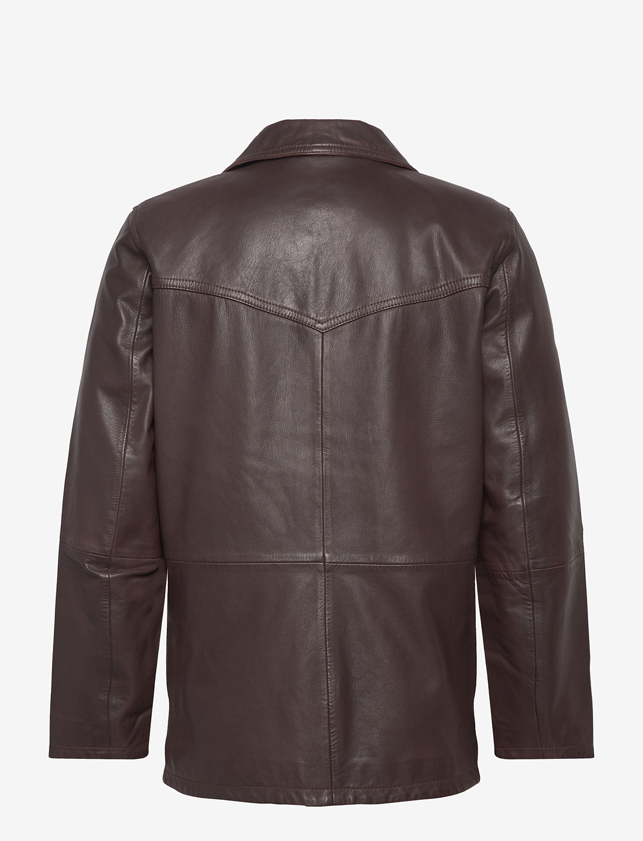 Jofama - James Leather Jacket - höstjackor - brown - 1