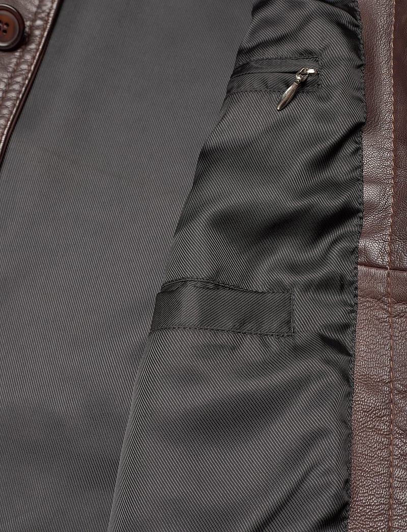 Jofama - James Leather Jacket - höstjackor - brown - 4