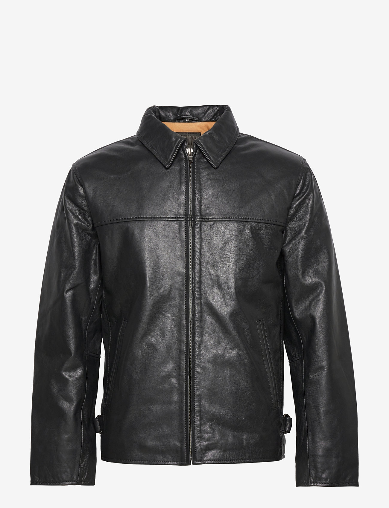 Jofama - Rusty Dusty Leather Jacket - sügisjakid - black - 0