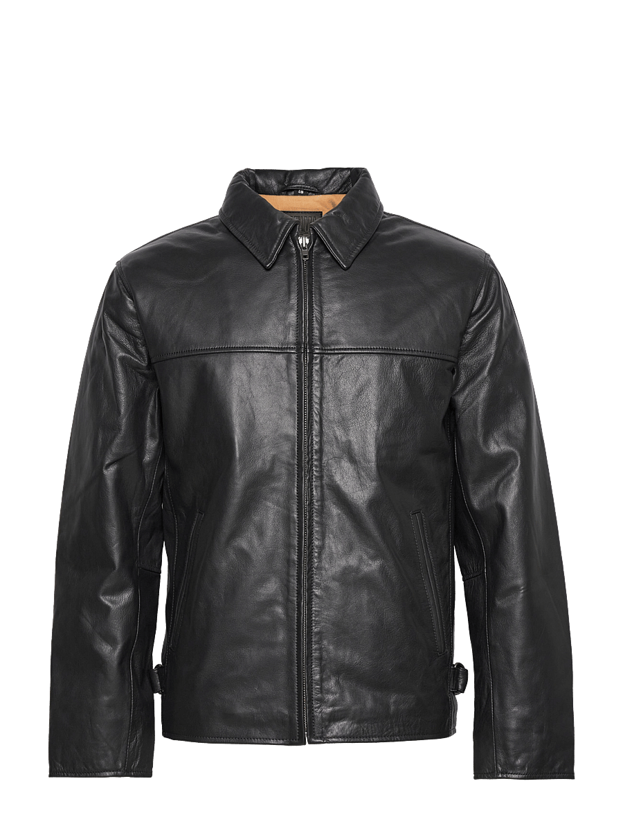 Jofama - Rusty Dusty Leather Jacket - frühlingsjacken - black - 1