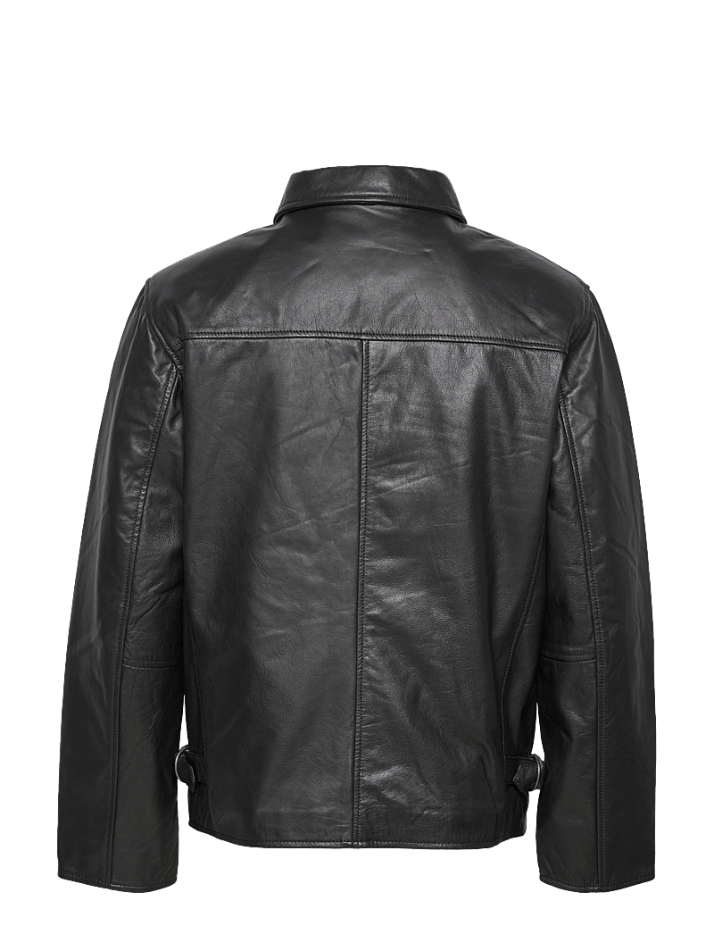 Jofama - Rusty Dusty Leather Jacket - forårsjakker - black - 2