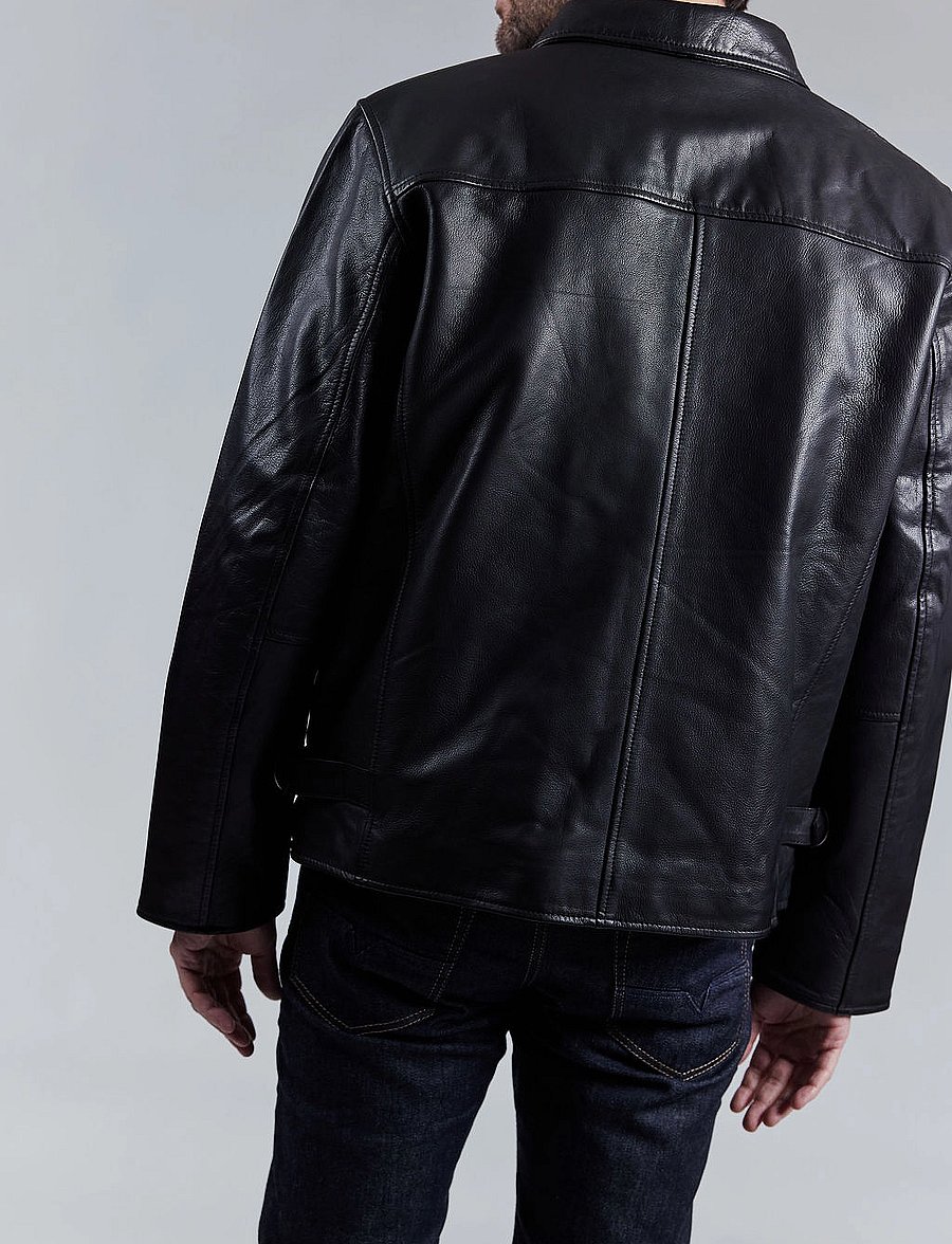 Jofama - Rusty Dusty Leather Jacket - frühlingsjacken - black - 3