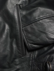 Jofama - Rusty Dusty Leather Jacket - kevadjakid - black - 3