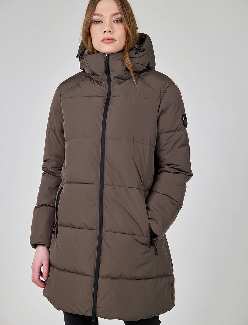 Jofama - Caroline Puffer Coat - voodriga mantlid - mole - 0