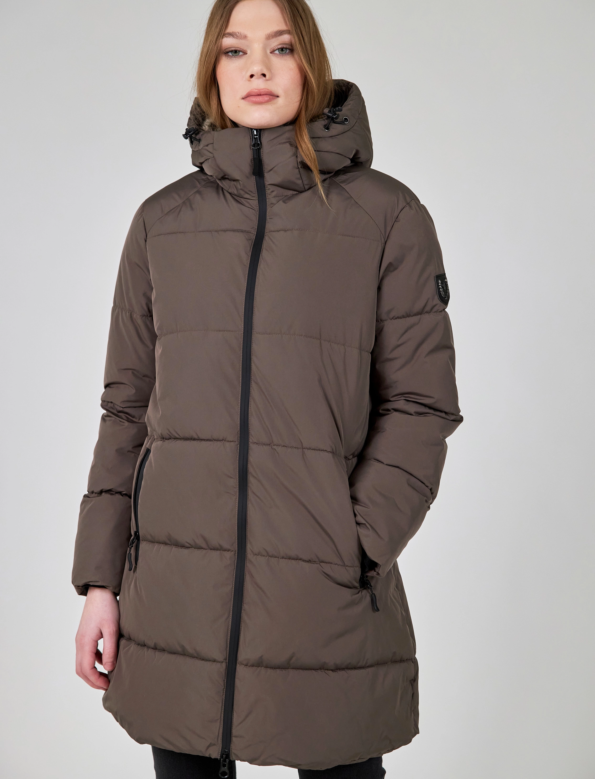 Jofama Caroline Puffer Coat - Mäntel - MOLE / brown