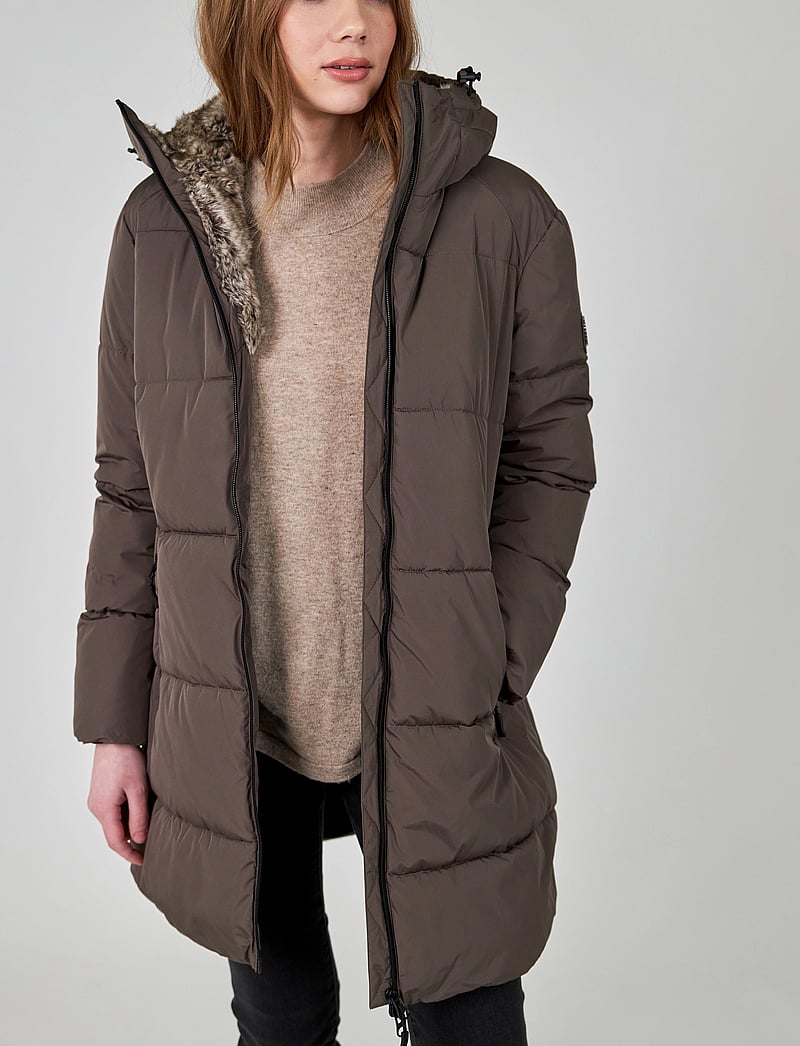 Jofama - Caroline Puffer Coat - voodriga mantlid - mole - 5