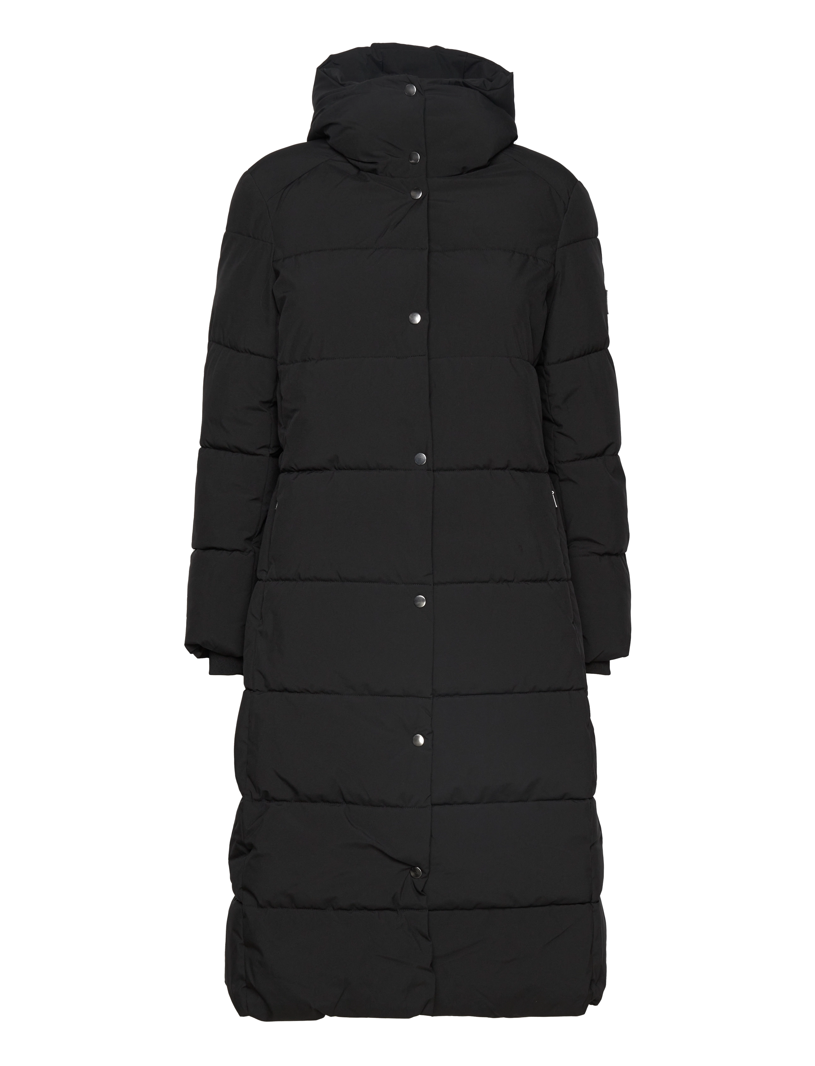 JOFAMA Savannah Long Puffer Mantel Schwarz - 36 - Damen