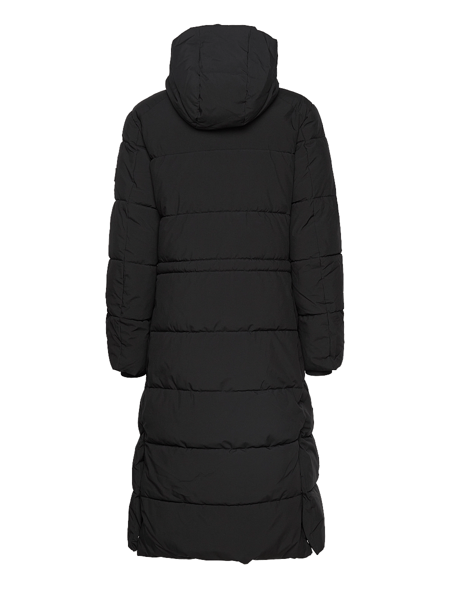 Jofama - Savannah Long Puffer Coat - talvejoped - black - 2