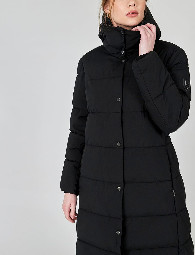 Jofama - Savannah Long Puffer Coat - vinterjakker - black - 4