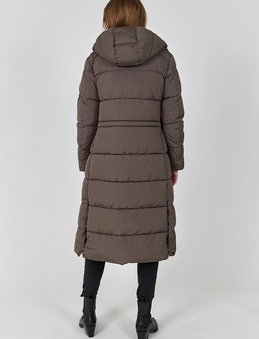 Jofama - Savannah Long Puffer Coat - talvejoped - mole - 3