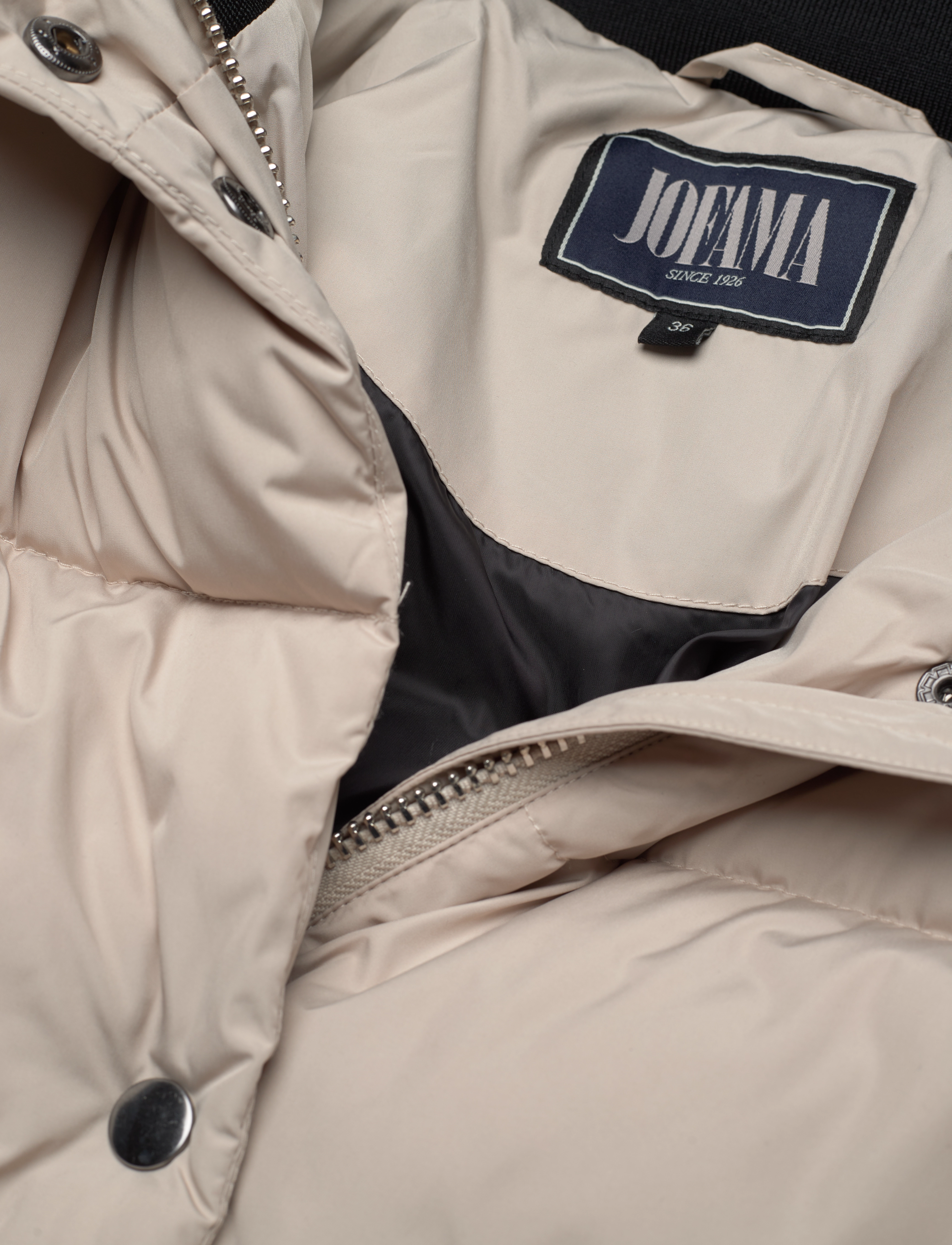 Jofama - Savannah Long Puffer Coat - dunjakker - oyster - 4