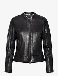Diora Classic Leather Jacket, Jofama