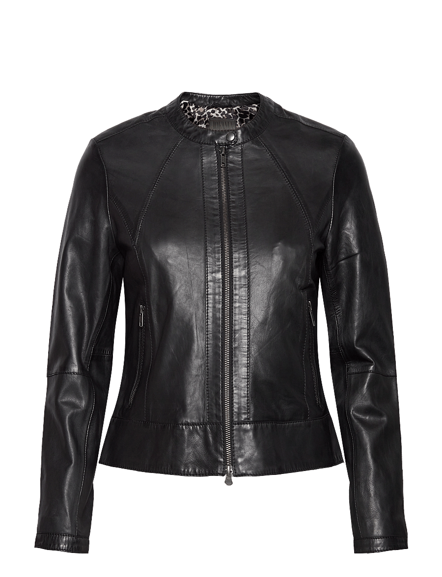 Jofama - Diora Classic Leather Jacket - black - 1