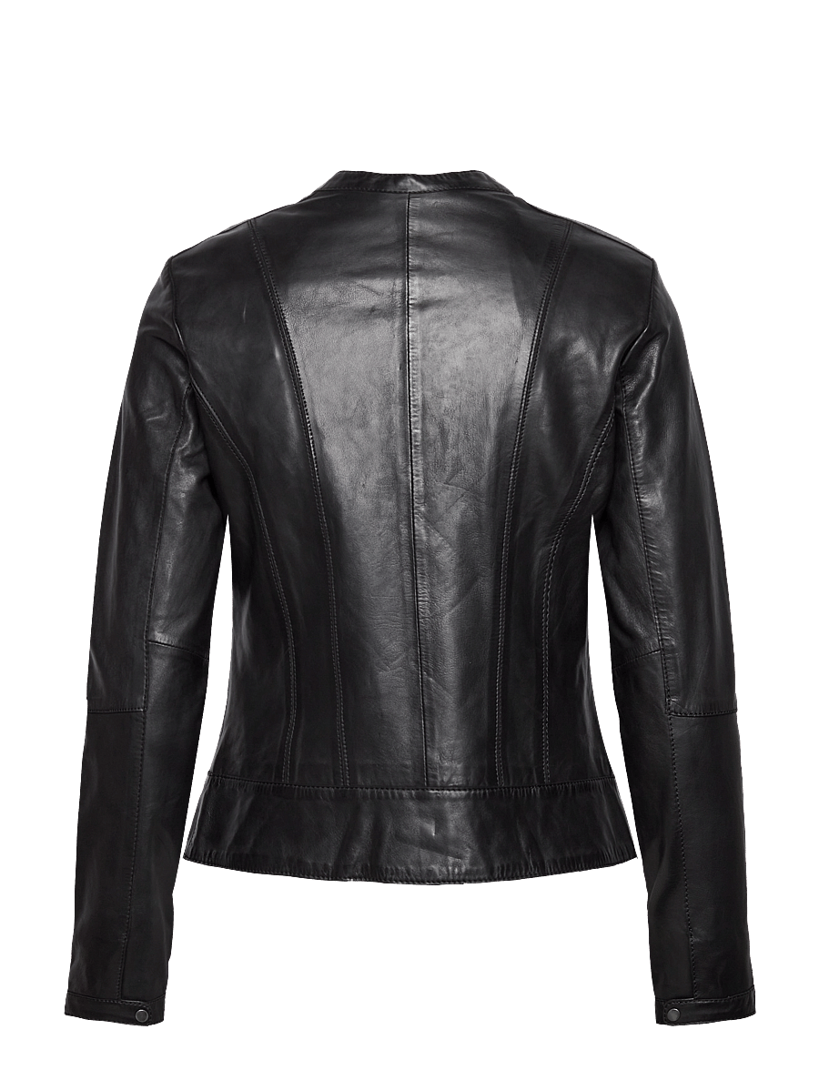 Jofama - Diora Classic Leather Jacket - black - 2