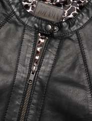 Jofama - Diora Classic Leather Jacket - forårsjakker - black - 2