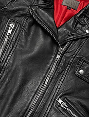 Jofama - Kaley Leather Biker - spring jackets - black - 2