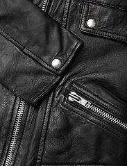 Jofama - Kaley Leather Biker - spring jackets - black - 3