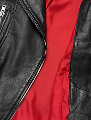 Jofama - Kaley Leather Biker - pavasarinės striukės - black - 4